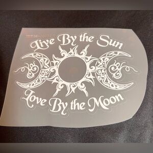 Celestial Sun Moon Sticker ✨ Live By the Sun Love By the Moon